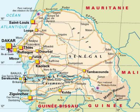 Senegal carte